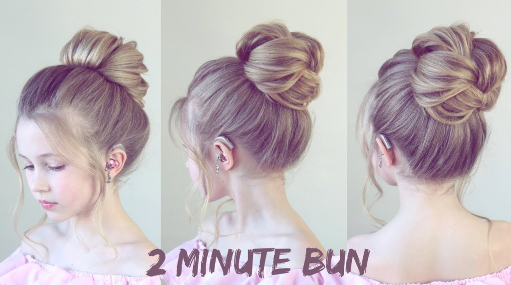 Make a messy bun for a cute Official Image